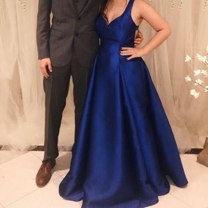 B Darlin Royal Blue Prom Dress